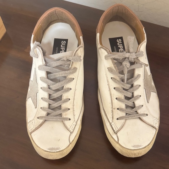 Golden Goose Other - Golden Goose White and Tan Men's Sneakers